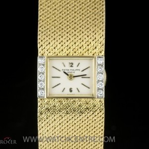 Patek Philippe 18k YG Diamond Bezel Vintage Ladies Watch 33191 3319/1 230283
