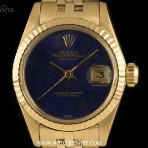 Rolex 18k Yellow Gold Rare Lapis Lazuli DialVintageDatej 6917 735961