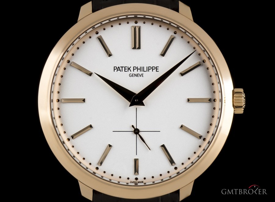 Patek Philippe Calatrava Gents 18k Rose Gold Silver Dial BP 5123R 5123R 788480