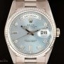 Rolex Day-Date Gents 18k White Gold Ice Blue Diamond Dia