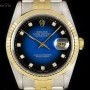 Rolex Datejust Gents Stainless Steel  18k Yellow Gold Bl