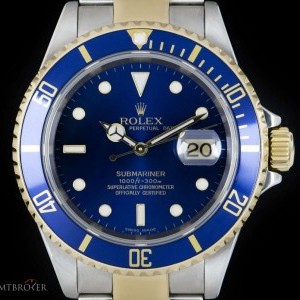 Rolex Submariner Date Gents Stainless Steel  18k Yellow 16613 841824