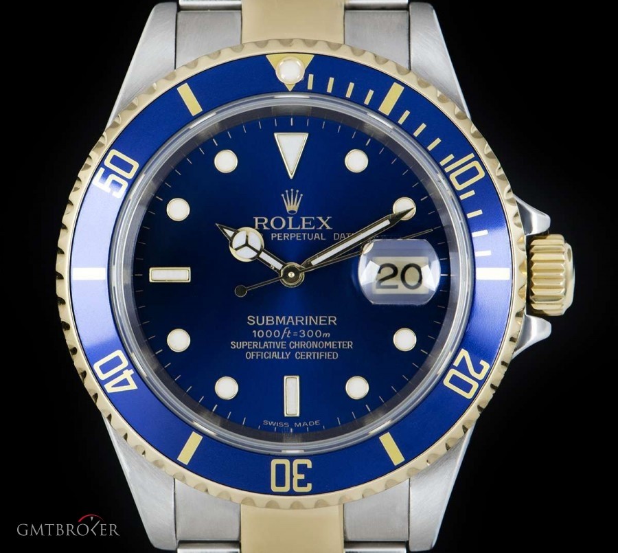Rolex Submariner Date Gents Stainless Steel  18k Yellow 16613 841824