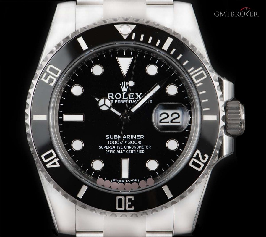 Rolex UnwornSubmariner Date Black Dial Ceramic Bezel Sta 116610LN 839836