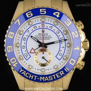 Rolex 18k Yellow Gold OP White Dial Yacht-Master II Gent 116688 733309
