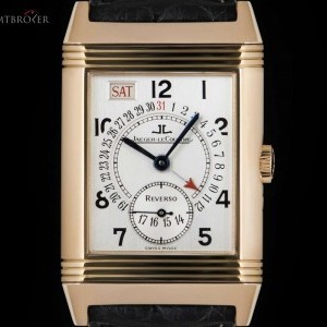Jaeger-LeCoultre LeCoultre Reverso Day Date Gents 18k Rose Gold Sil 270.2.36 842316
