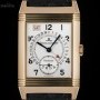 Jaeger-LeCoultre LeCoultre Reverso Day Date Gents 18k Rose Gold Sil