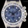 Rolex Daytona Sapphire Bezel 18k White Gold Sodalite Dia
