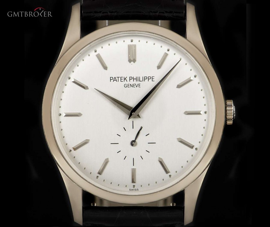 Patek Philippe Calatrava Gents 18k White Gold Silver Dial BP 5196 5196G-001 834268