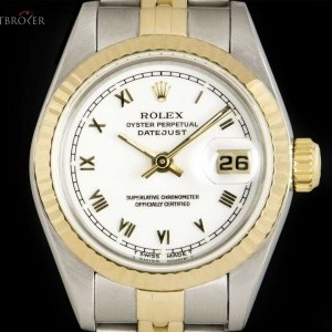 Rolex Datejust Ladies Stainless Steel  18k Yellow Gold W 69173 837616