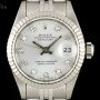 Rolex Datejust Ladies Stainless Steel Silver Diamond Dia
