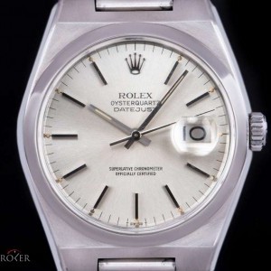 Rolex Oysterquartz Datejust Gents Stainless Steel Silver 17000 834229