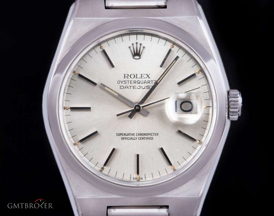 Rolex Oysterquartz Datejust Gents Stainless Steel Silver 17000 834229