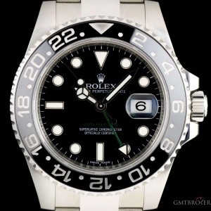Rolex GMT-Master II Gents Stainless Steel Black Dial Cer 116710LN 841224