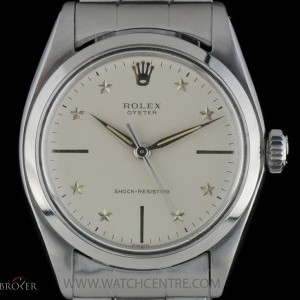 Rolex SS Rare Silver Star Dial Shock Resisting Oyster Ge 6426 566675