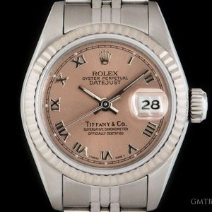 Rolex Datejust Ladies Stainless Steel Double Name Tiffan 69174 848840