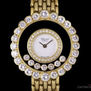 Chopard Happy Diamonds Ladies 18k Yellow Gold White Dial D 20/4180 820988