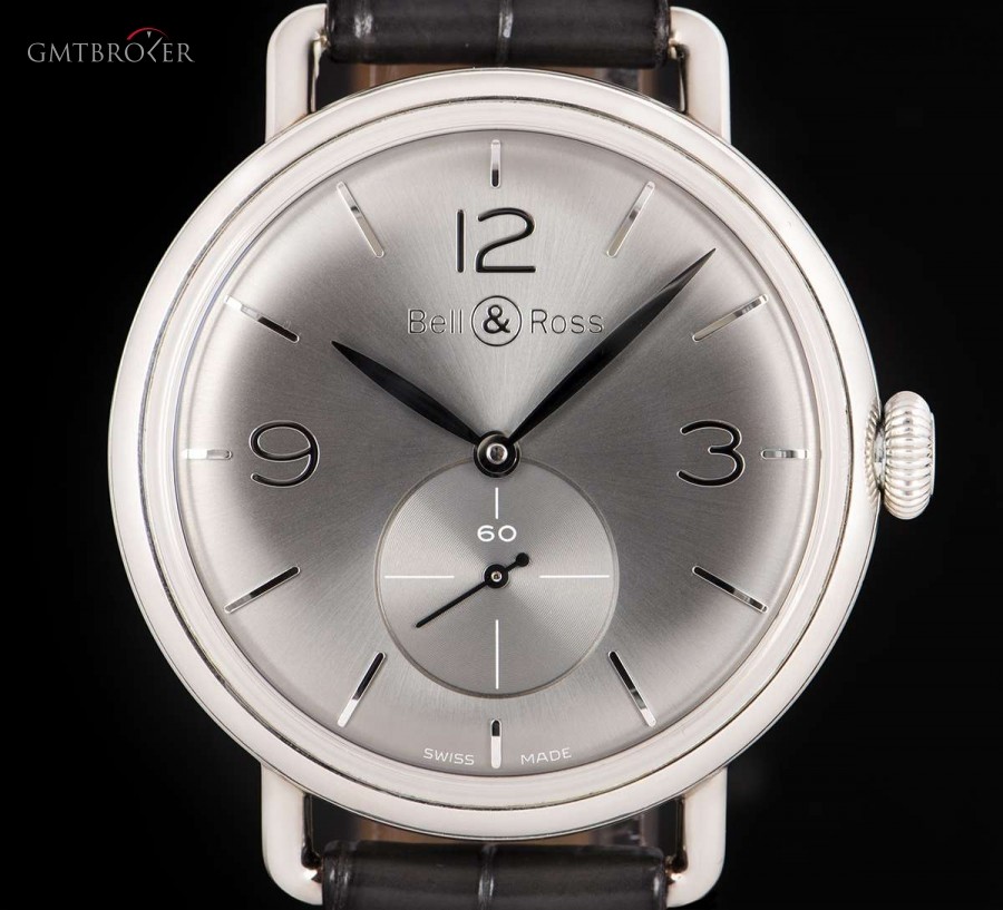 Bell & Ross Ross Argentium Silver Vintage Gents Silver Dial BR BRWW1-70 834355