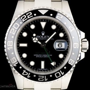 Rolex GMT-Master II Gents Stainless Steel Black Dial Cer 116710LN 832913