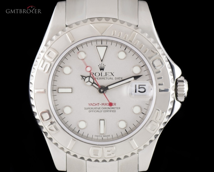 Rolex Yacht-Master Unisex Stainless Steel Platinum Dial 168622 793293