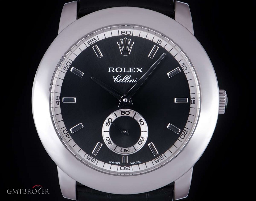 Rolex Cellini Gents Platinum Black Dial BP 52416 5241/6 850943