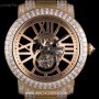 Cartier 18k RG Ltd Ed Diamond Set Flying Tourbillon Skelet