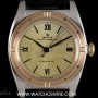 Rolex Steel  Rose Gold Bubble Back Oyster Perpetual Vint