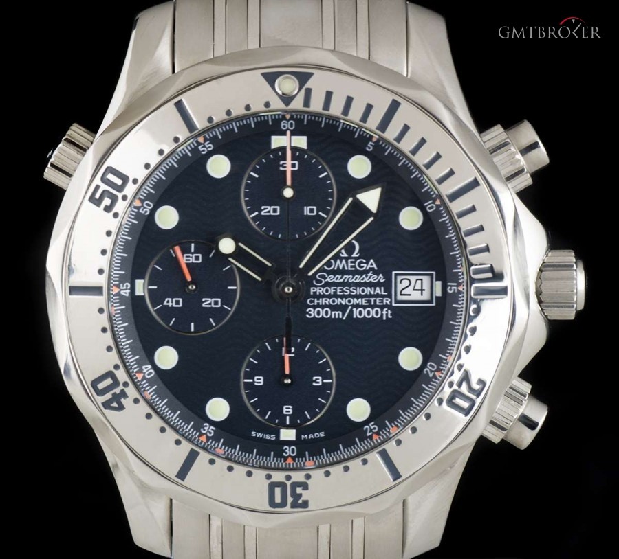 Omega Seamaster Chronograph Gents Stainless Steel Blue D 2598.80.00 794670