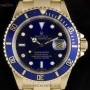 Rolex 18k Yellow Gold OP Blue Dial Submariner Date Gents