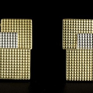 Piaget 18k Yellow Gold  18k White Gold Embossed Grid Cuff nessuna 760931