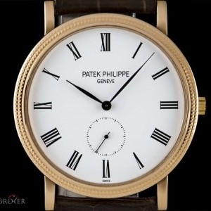 Patek Philippe Calatrava Gents 18k Rose Gold White Roman Dial 511 5119R-001 810932