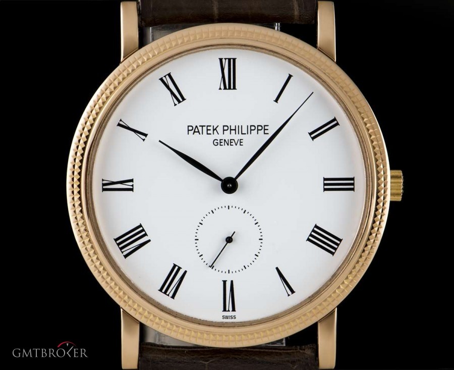 Patek Philippe Calatrava Gents 18k Rose Gold White Roman Dial 511 5119R-001 810932