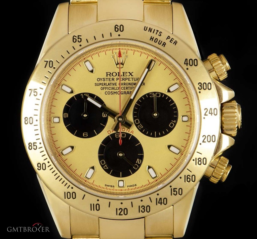 Rolex Cosmograph Daytona Gents 18k Yellow Gold Champagne 116528 846625