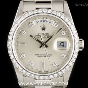 Rolex Platinum Diamond Set Day-Date Gents Wristwatch 183 18346 745785
