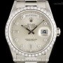 Rolex Platinum Diamond Set Day-Date Gents Wristwatch 183