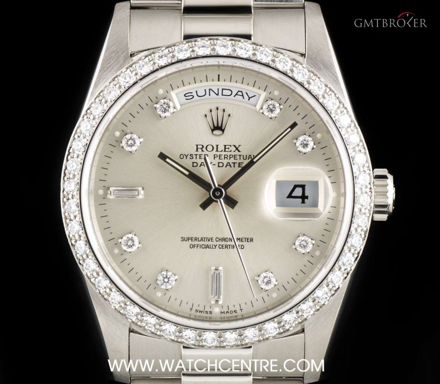 Rolex Platinum Diamond Set Day-Date Gents Wristwatch 183 18346 745785