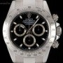 Rolex Cosmograph Daytona Gents Stainless Steel Black Dia