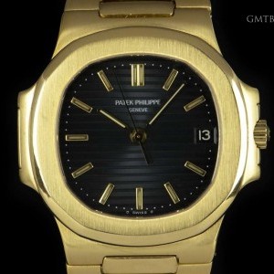 Patek Philippe Nautilus Gents 18k Yellow Gold Black-Blue Dial 380 3800/1J 821753