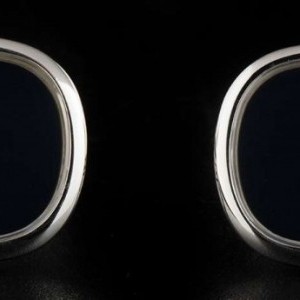 Patek Philippe 18k White Gold Anthracite Insert Cufflinks nessuna 767238
