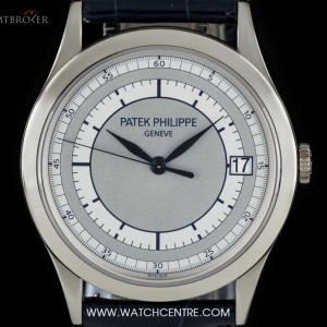 Patek Philippe 18k White Gold Two Tone Silvery-Grey Dial Calatrav 5296G-001 737307