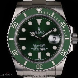 Rolex Stainless Steel Green Dial  Bezel Submariner Date 116610LV 745307