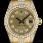 Rolex Datejust Ladies 18k Yellow Gold Champagne Dial Dia