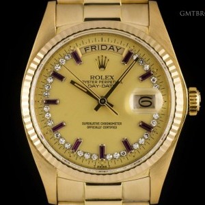 Rolex Rare Day-Date Vintage Gents 18k Yellow Gold Diamon 18038 763119