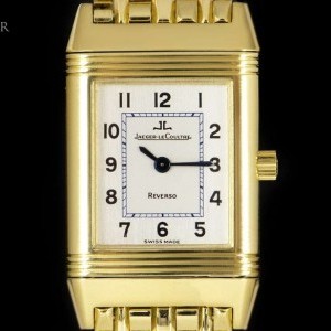 Jaeger-LeCoultre LeCoultre Reverso Ladies 18k Yellow Gold Silver Di 260.1.08 841536