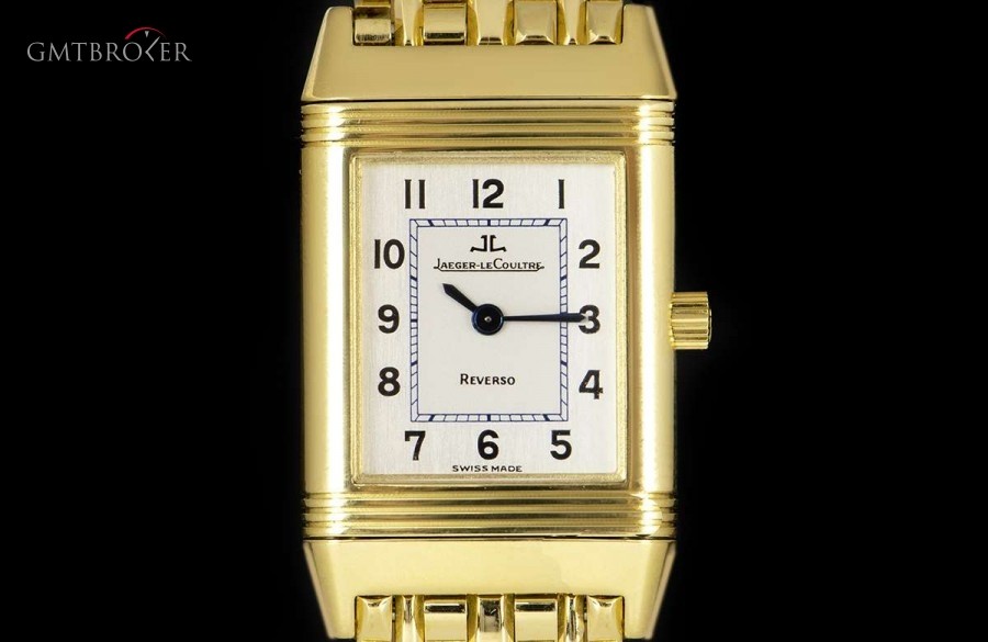 Jaeger-LeCoultre LeCoultre Reverso Ladies 18k Yellow Gold Silver Di 260.1.08 841536
