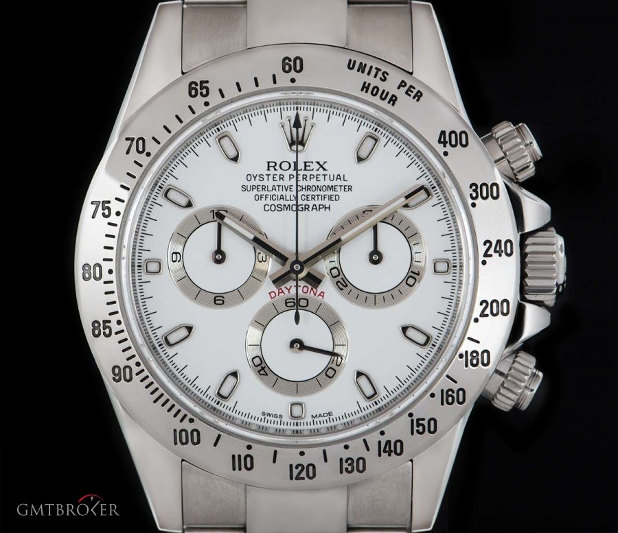 Rolex Cosmograph Daytona Gents Stainless Steel White APH 116520 848756