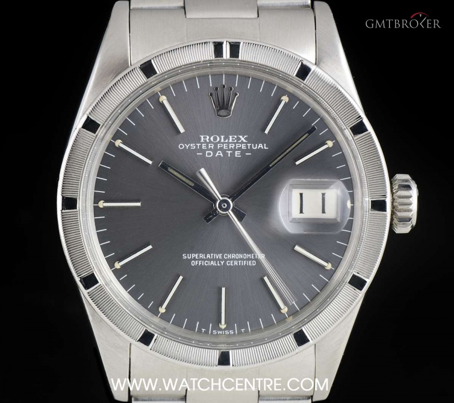 Rolex Stainless Steel Grey Dial Oyster Perpetual Date Vi 1501 757057