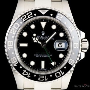 Rolex GMT-Master II Gents Stainless Steel Black Dial Cer 116710LN 821426