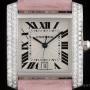 Cartier Tank Francaise Diamond Set 18k White Gold Silver G