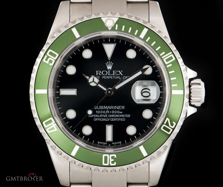 Rolex Submariner Date Stainless Steel Very Rare Black Ma 16610LV 833150